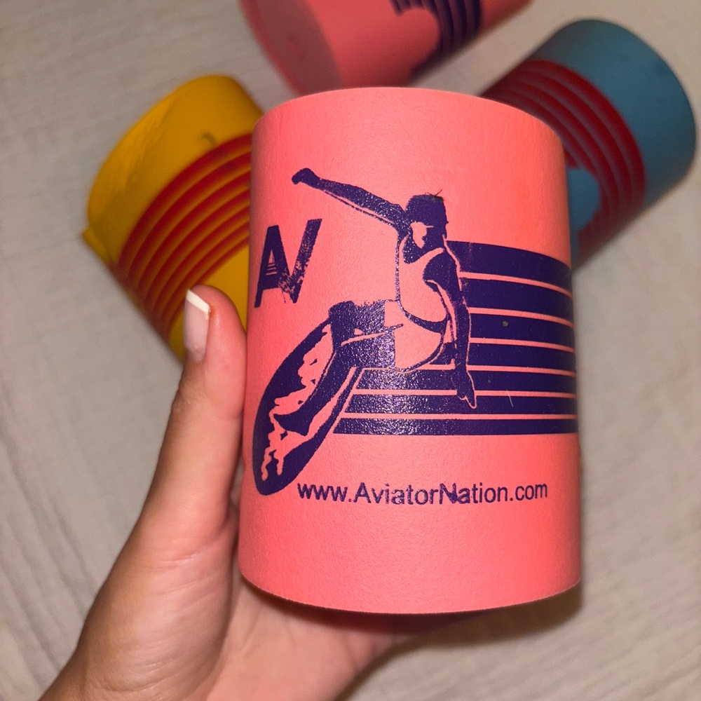 Aviator Nation Foam Koozies Can Cooler set/4